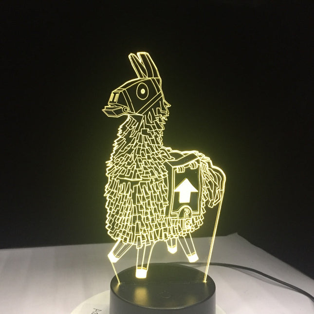 3D LED Lama Nachtlicht Acryl Touch