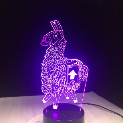 3D LED Lama Nachtlicht Acryl Touch