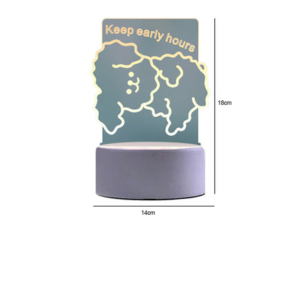 Tanzender Bär 3D Lampe als Nachtlicht