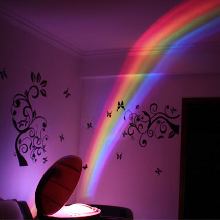 Nachtlicht mit Regenbogen Projektion