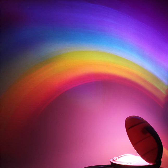 Nachtlicht mit Regenbogen Projektion