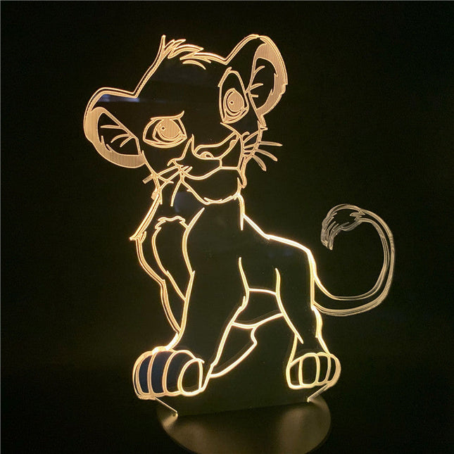Simba 3D LED Lampe für Kinderzimmer