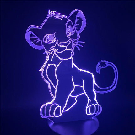 Simba 3D LED Lampe für Kinderzimmer