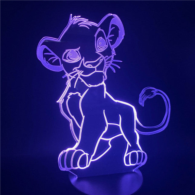 Simba 3D LED Lampe für Kinderzimmer