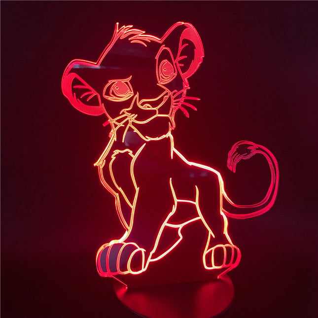 Simba 3D LED Lampe für Kinderzimmer