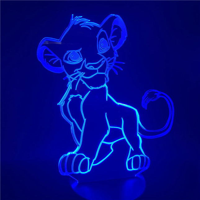 Simba 3D LED Lampe für Kinderzimmer