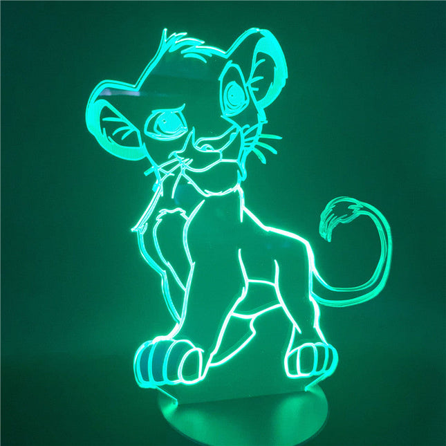 Simba 3D LED Lampe für Kinderzimmer