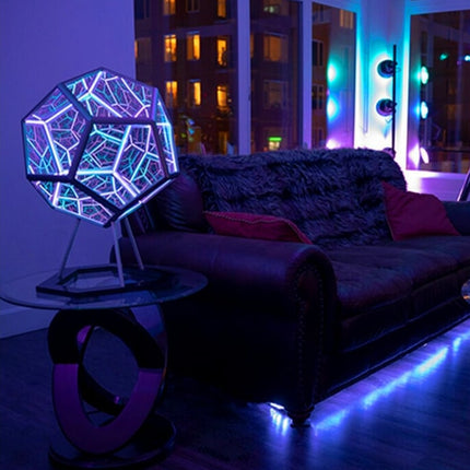 Dodekaeder Unendlichkeitsspiegel Lampe LED