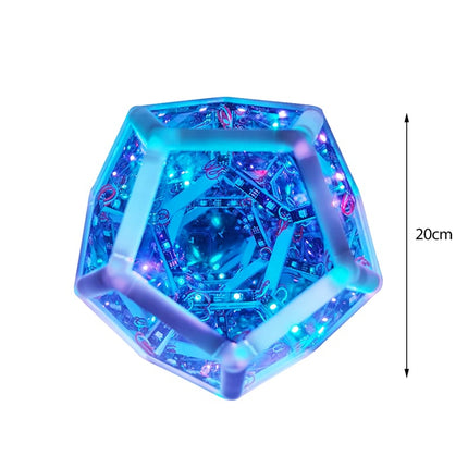 Dodekaeder Unendlichkeitsspiegel Lampe LED