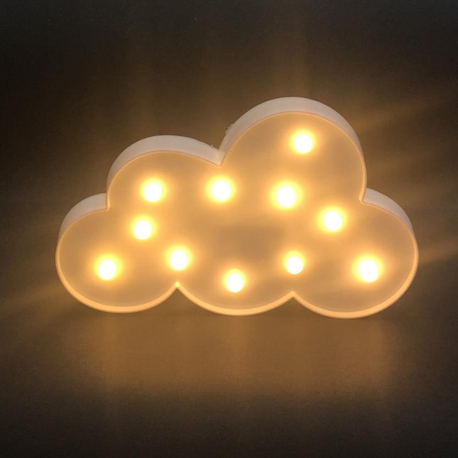 LED Lampe in Wolkenform Dekoration