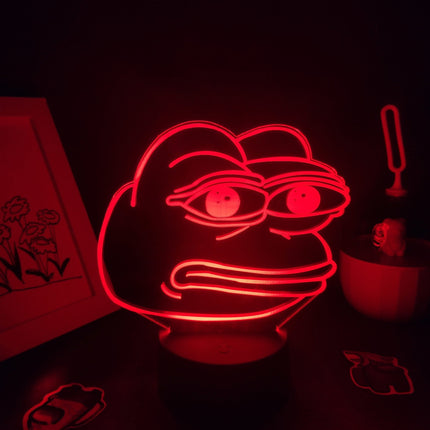 Frosch Neon LED Lampe Tischdeko