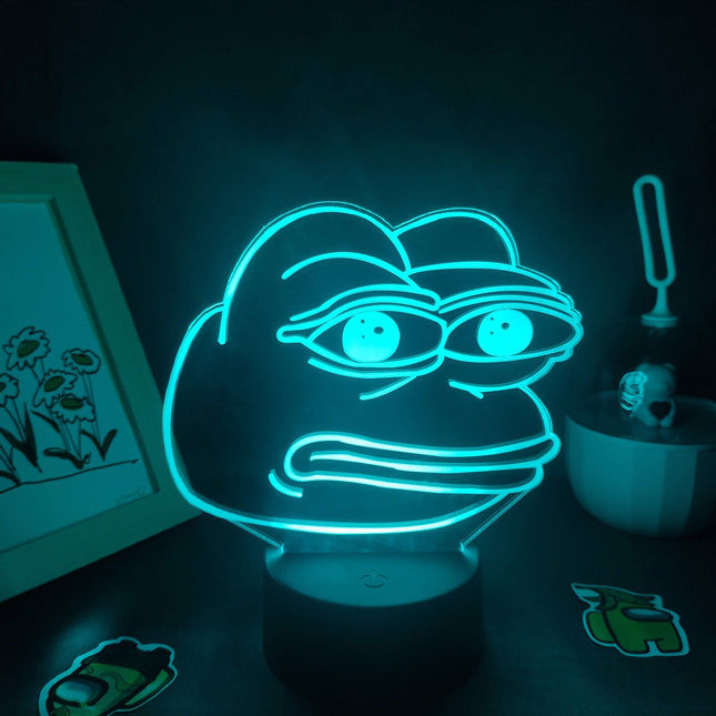Frosch Neon LED Lampe Tischdeko