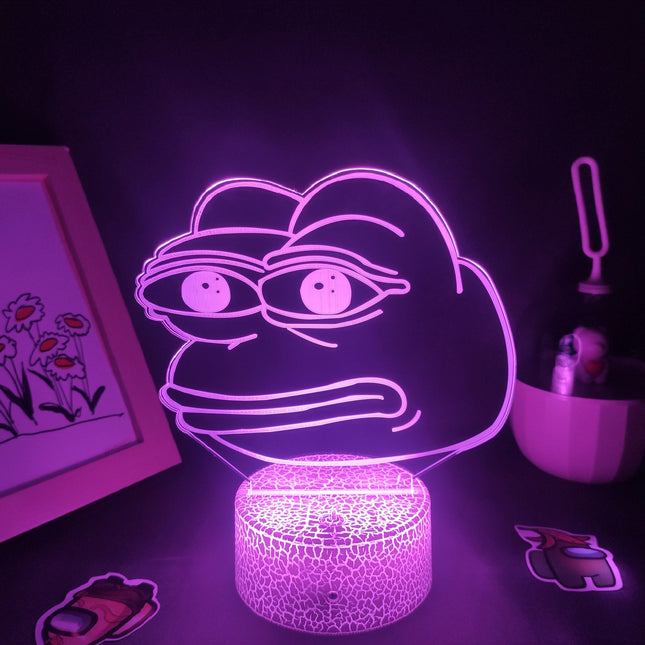 Frosch Neon LED Lampe Tischdeko