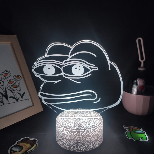 Frosch Neon LED Lampe Tischdeko