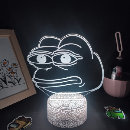 Frosch Neon LED Lampe Tischdeko