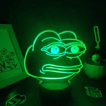 Frosch Neon LED Lampe Tischdeko