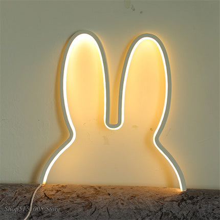 Hasenohren LED Wandleuchte für Kinder