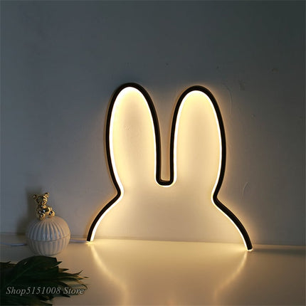 Hasenohren LED Wandleuchte für Kinder