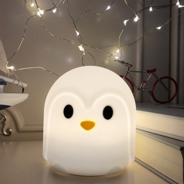 LED Pinguin Nachtlicht Silikon mit Touch-Sensor