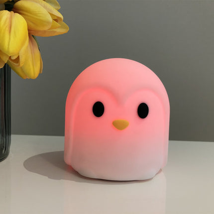 LED Pinguin Nachtlicht Silikon mit Touch-Sensor