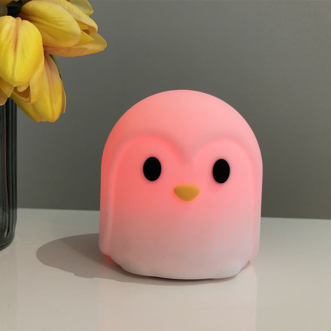 LED Pinguin Nachtlicht Silikon mit Touch-Sensor