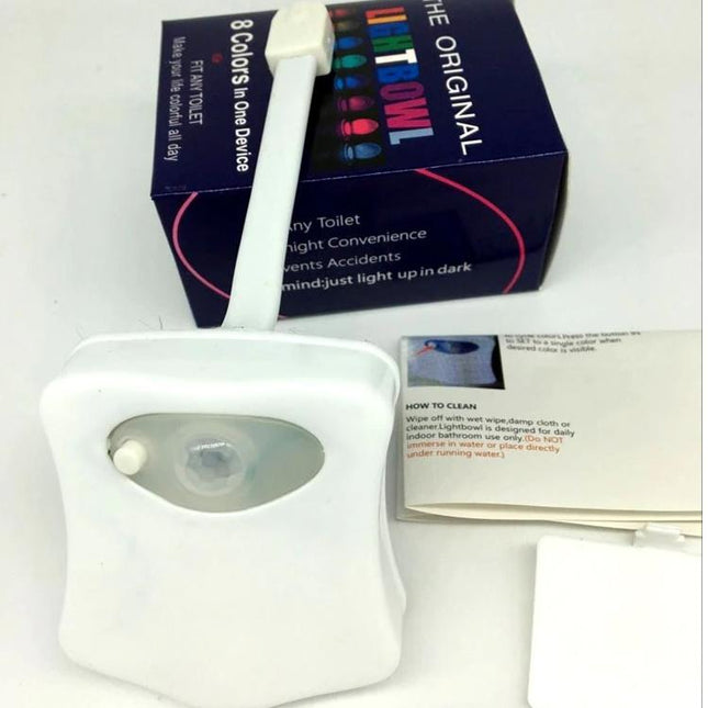 LED WC Licht mit Bewegungsmelder Farbwechsel