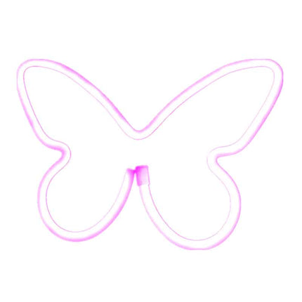 Schmetterling Neon Schild LED Wanddeko