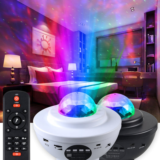 Sternenhimmel Projektor mit LED Ozeanwelle