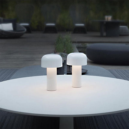 Kabellose italienische Design Pilz Tischlampe