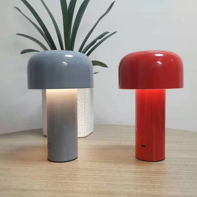Kabellose italienische Design Pilz Tischlampe
