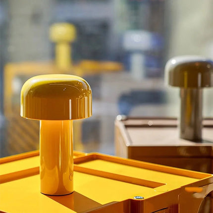 Kabellose italienische Design Pilz Tischlampe