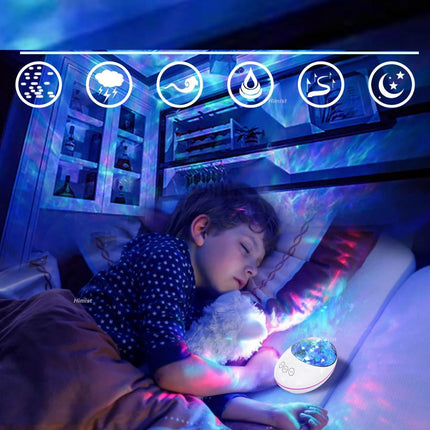 Bunter Galaxie Projektor mit Bluetooth