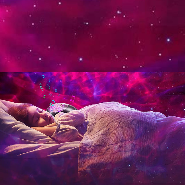 Bunter Galaxie Projektor mit Bluetooth