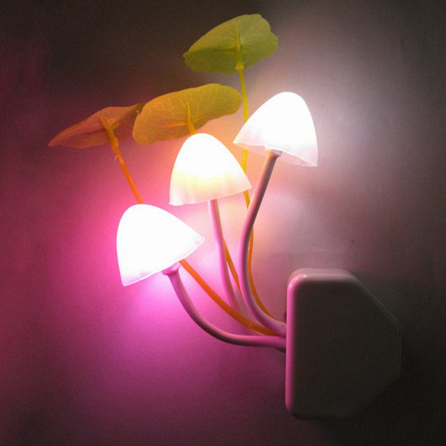 Bunte Pilz Nachtlicht Lampe für Steckdose