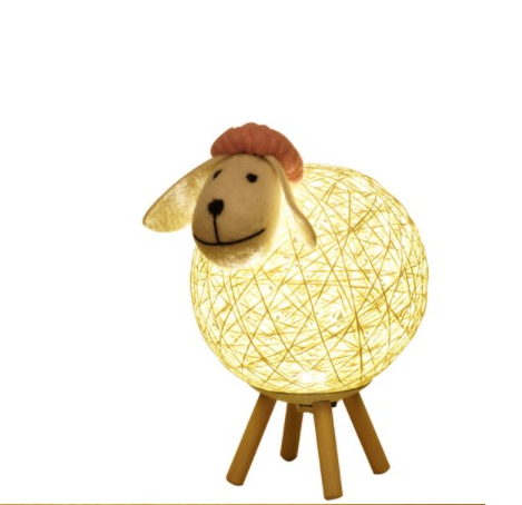 Märchenhafte Schaf Lampe für Kinderzimmer Deko