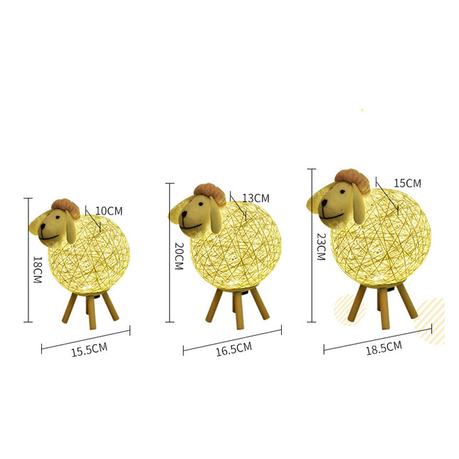 Märchenhafte Schaf Lampe für Kinderzimmer Deko