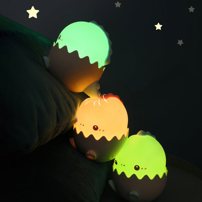 Buntes LED Dinosaurier Ei Nachtlicht Kinder