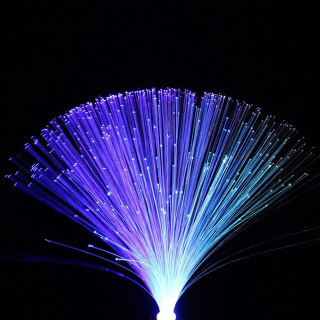 Bunte Glasfaser Lampe mit LED Farbwechsel