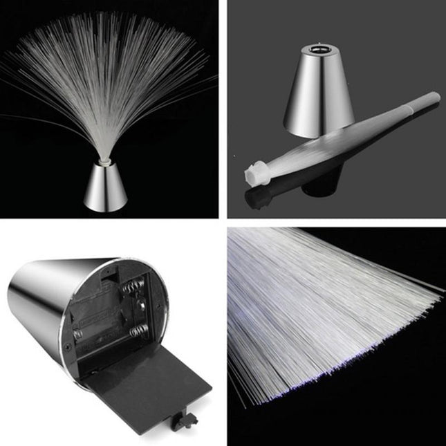Bunte Glasfaser Lampe mit LED Farbwechsel