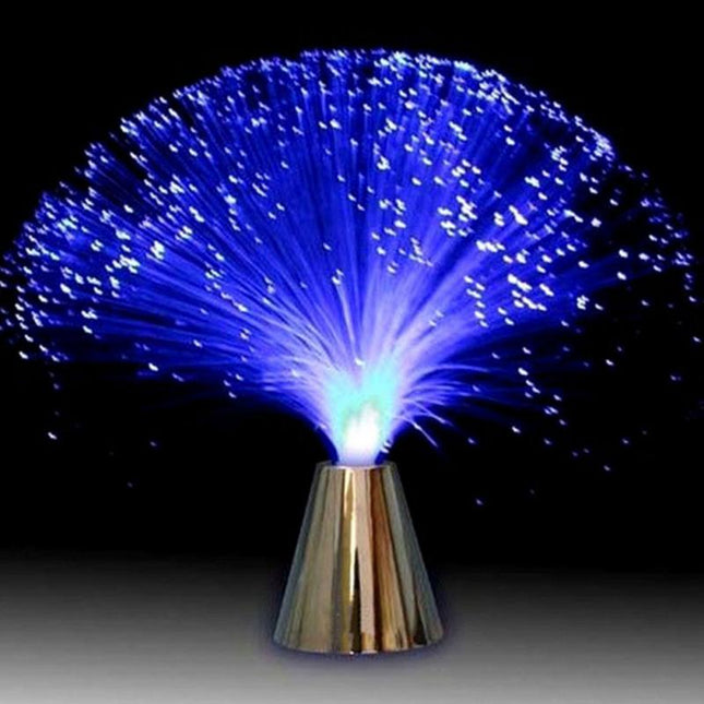 Bunte Glasfaser Lampe mit LED Farbwechsel