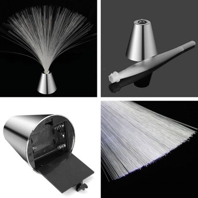 Bunte Glasfaser Lampe mit LED Farbwechsel