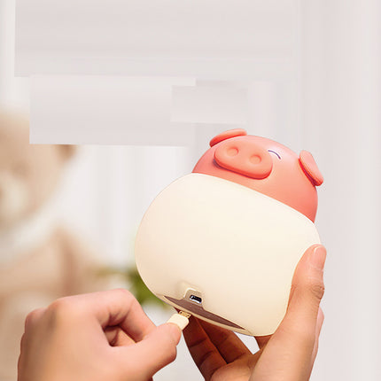 Niedliches Schwein Nachtlicht mit Touch