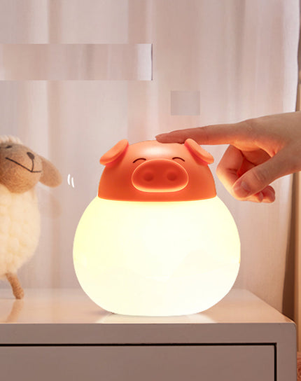 Niedliches Schwein Nachtlicht mit Touch