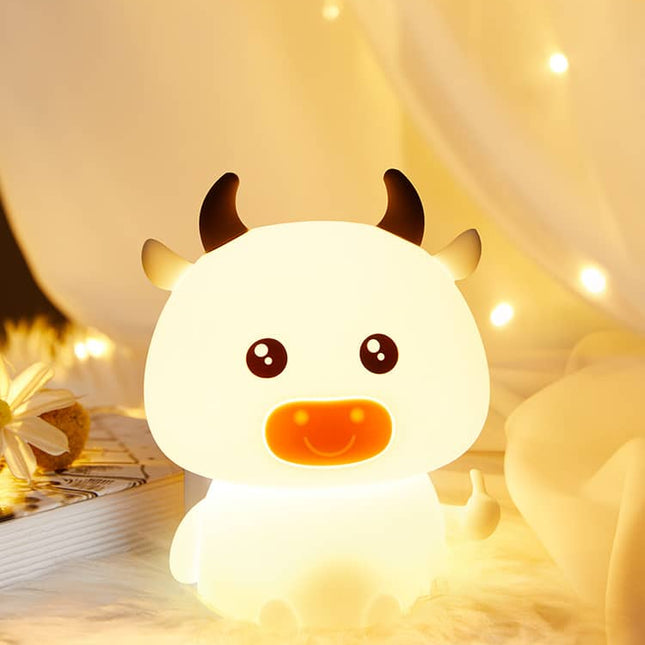 Süßes Kuh Nachtlicht aus Silikon