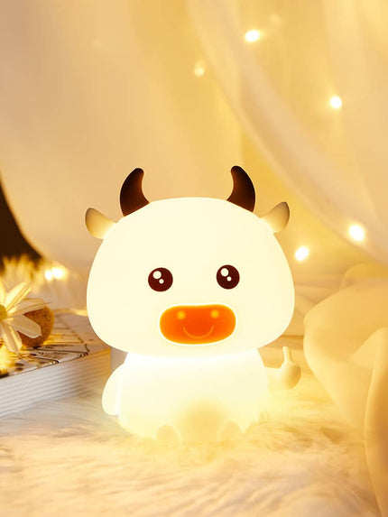 Süßes Kuh Nachtlicht aus Silikon