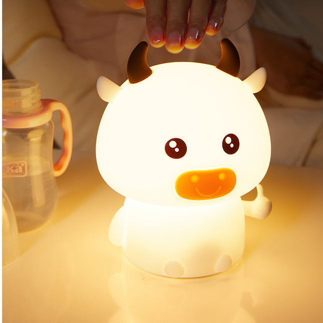 Süßes Kuh Nachtlicht aus Silikon
