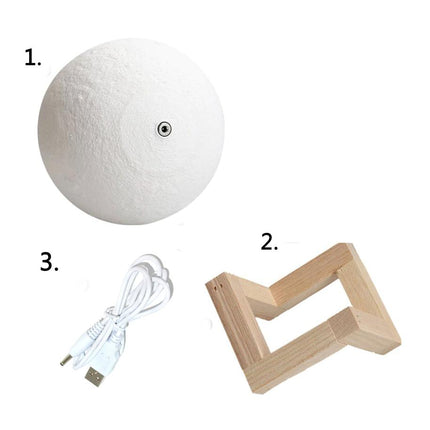 LED Mond Lampe als Nachtlicht