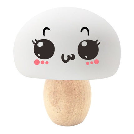 Kawaii Pilz Mini-Lampe aus Holz