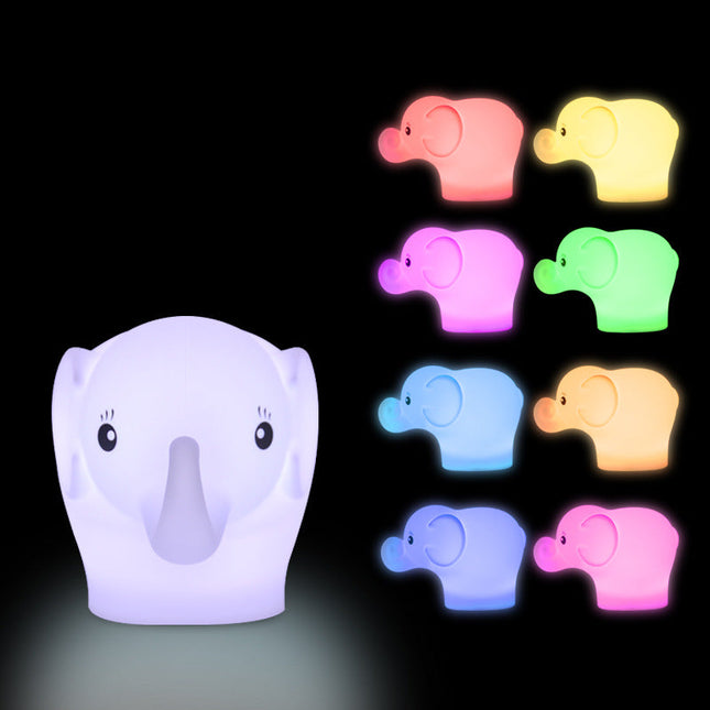Buntes Elefant Mini LED Nachtlicht Baby