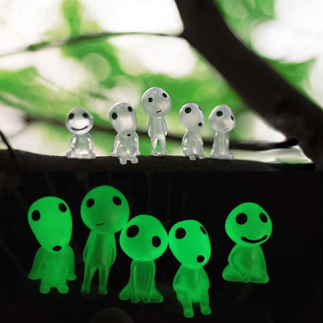 Leuchtende Waldgeist Figuren für Kinder Deko